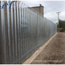 3 Metre High - Triple Pointed Galvanised Security Palisade Fencing